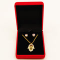 Coffret Collier et Boucles d'oreilles Main de Fatma