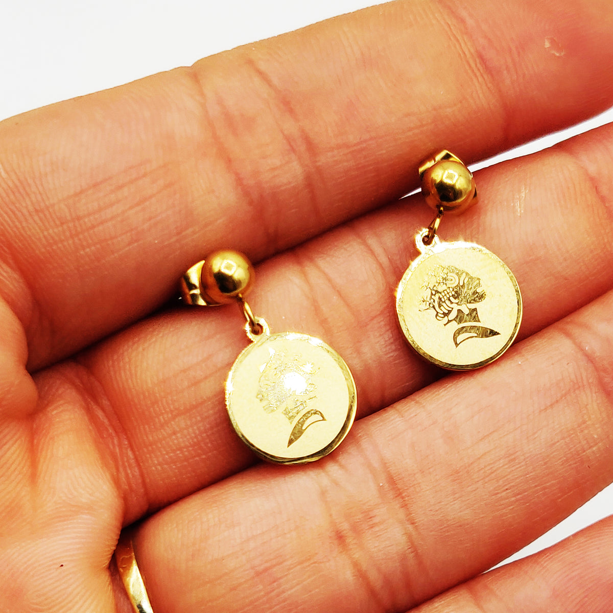 Boucles d'oreilles Chaîne Multi Pendentifs Louise, Trèfles et Étoiles Luxe