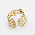Bague 2 Trèfles et Chaîne