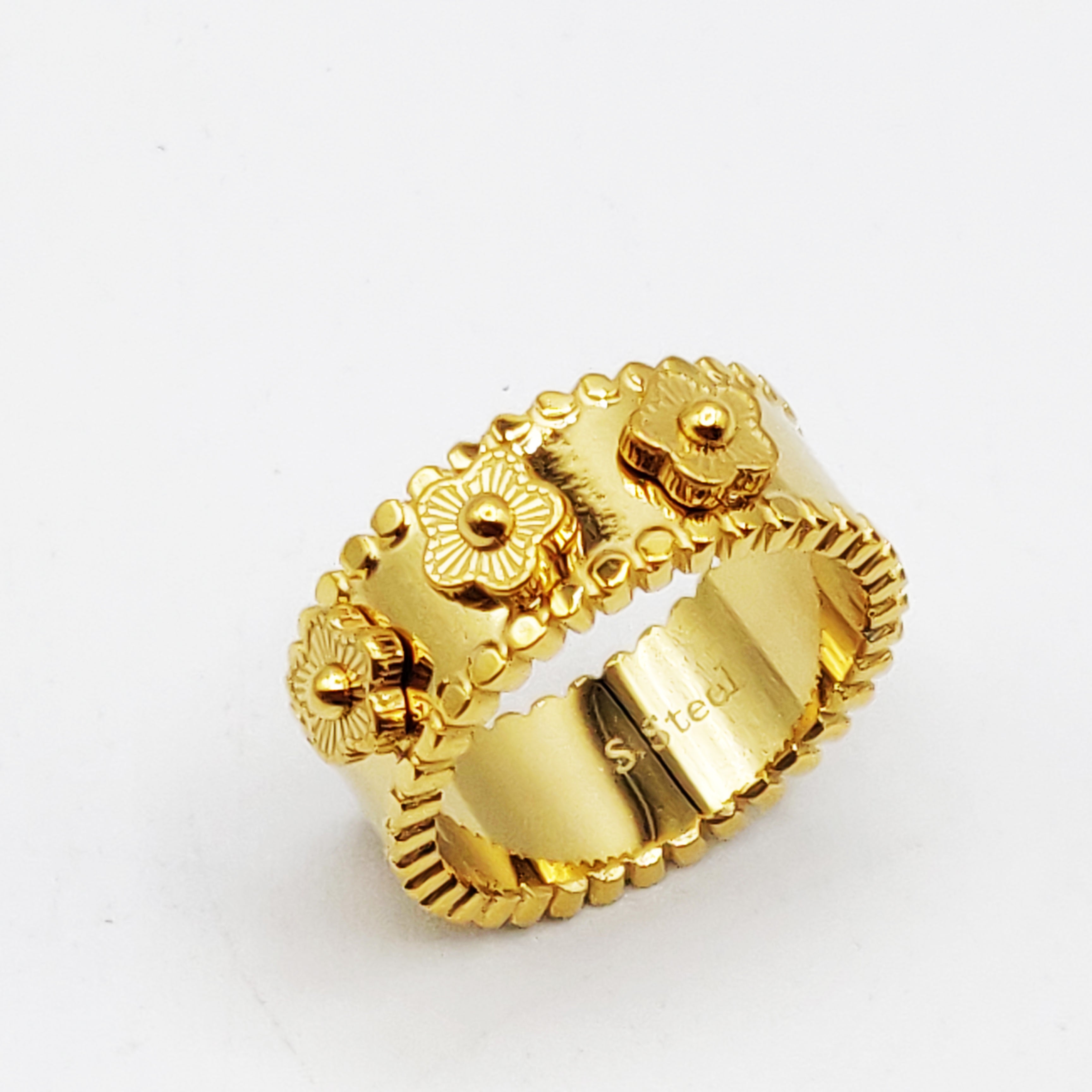 Bague Multi Marguerites Rayures Luxe