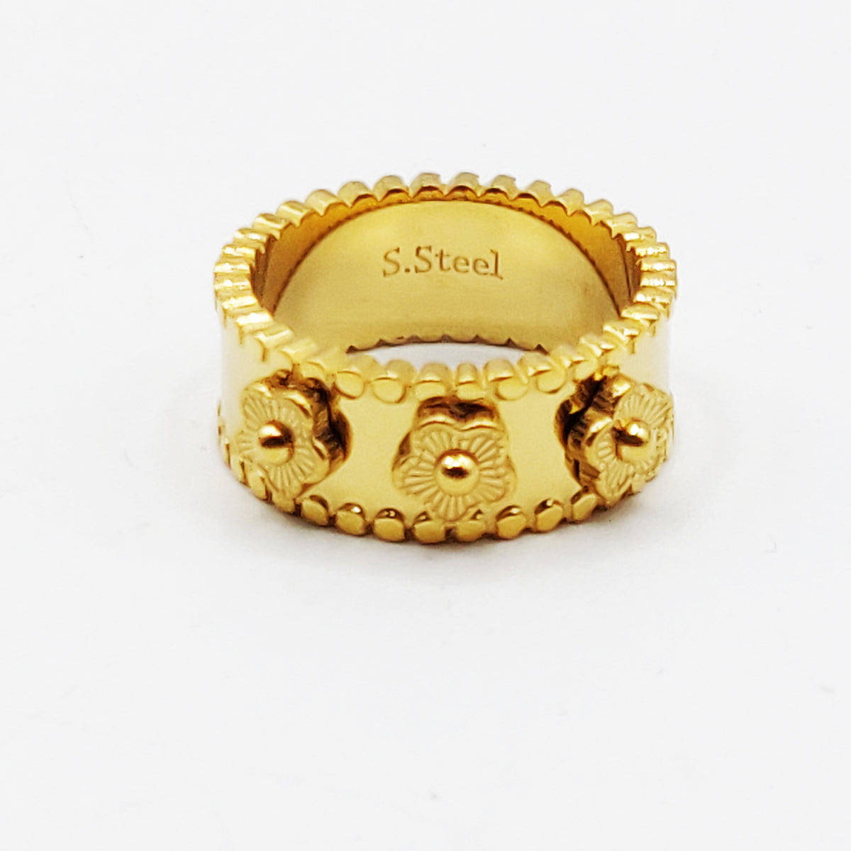 Bague Multi Marguerites Rayures Luxe