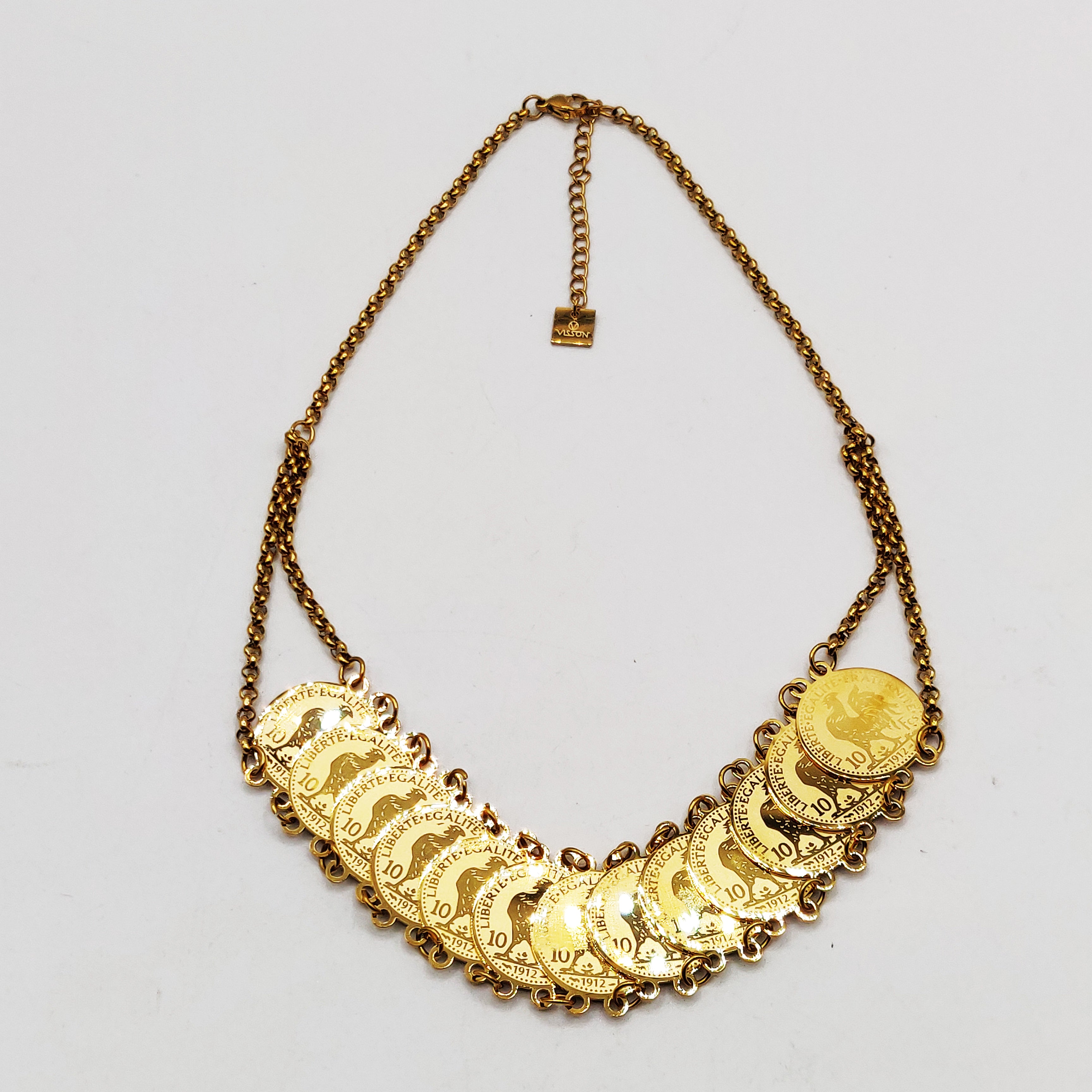 Collier Maillons Multi Louise Coq Étalés Luxe