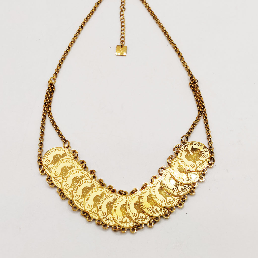 Collier Maillons Multi Louise Coq Étalés Luxe