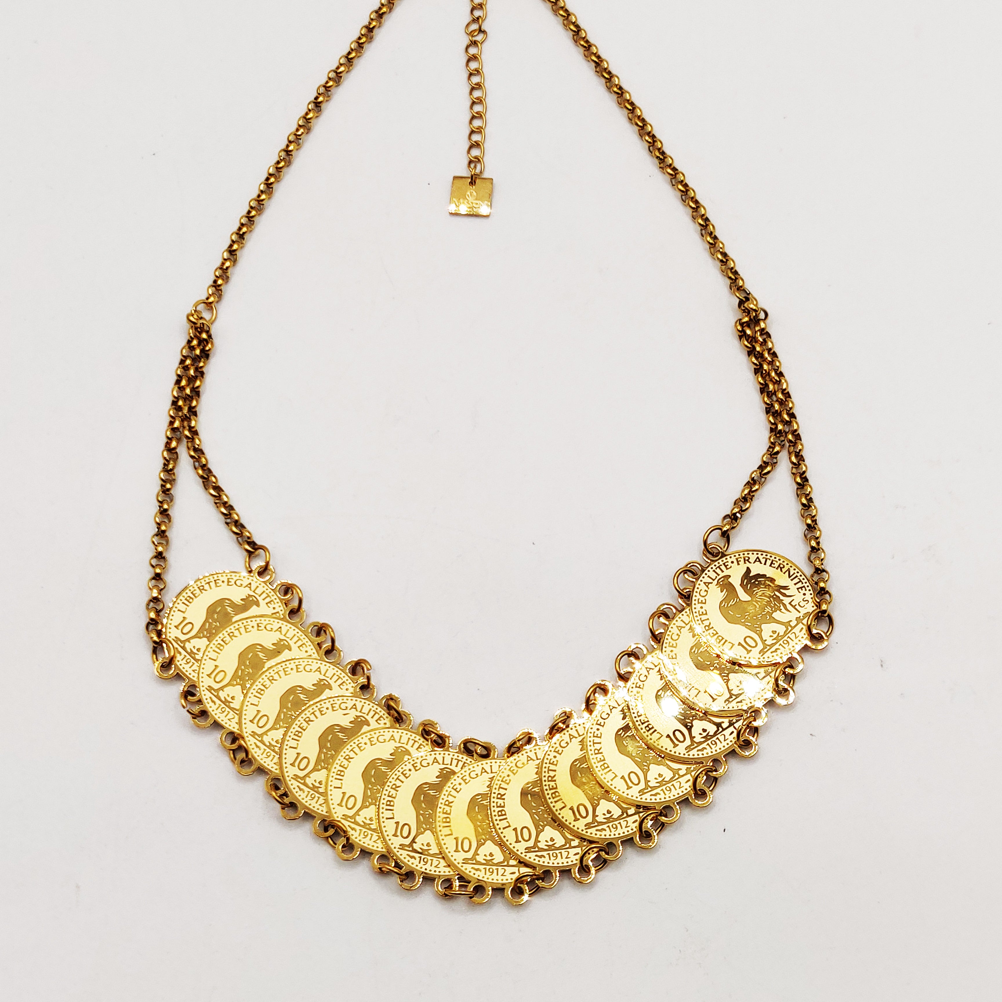 Collier Maillons Multi Louise Coq Étalés Luxe