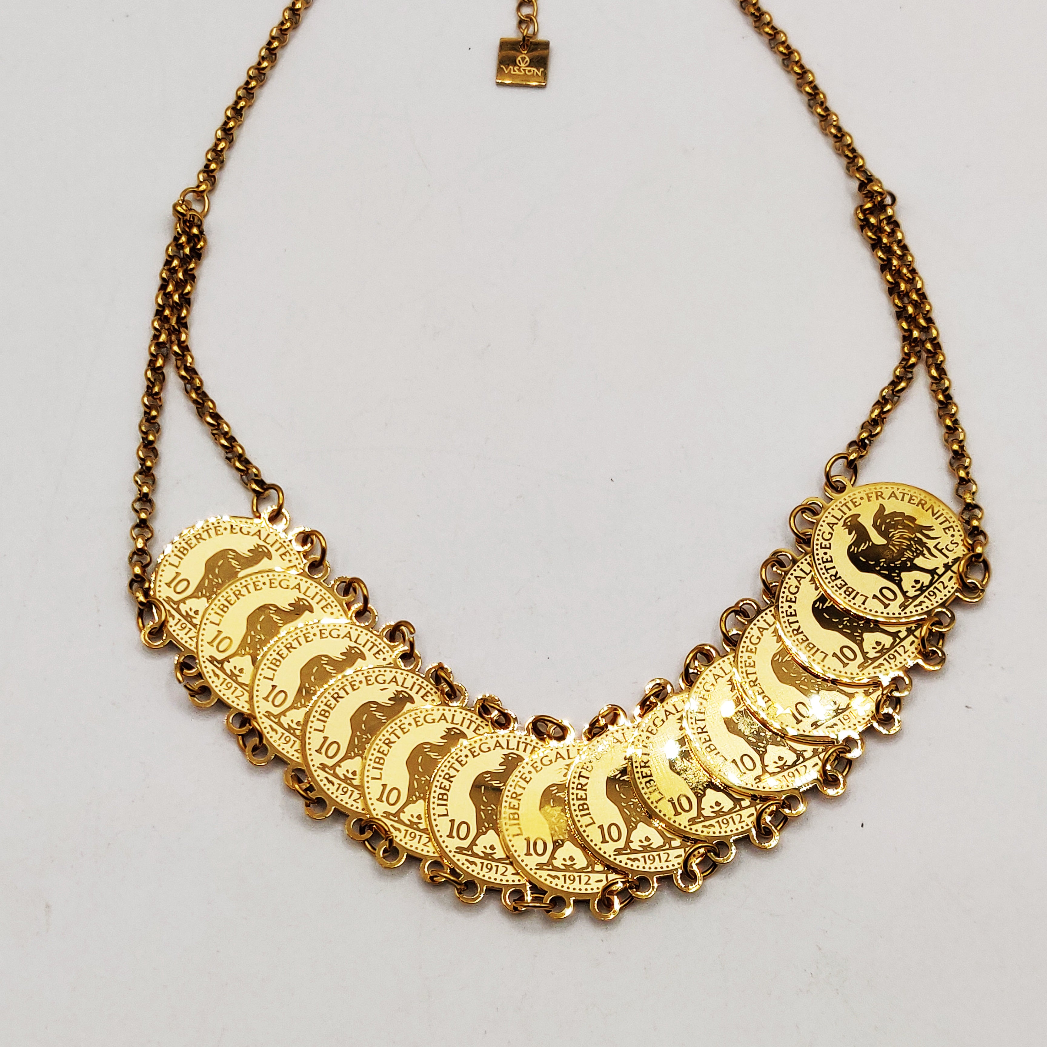 Collier Maillons Multi Louise Coq Étalés Luxe
