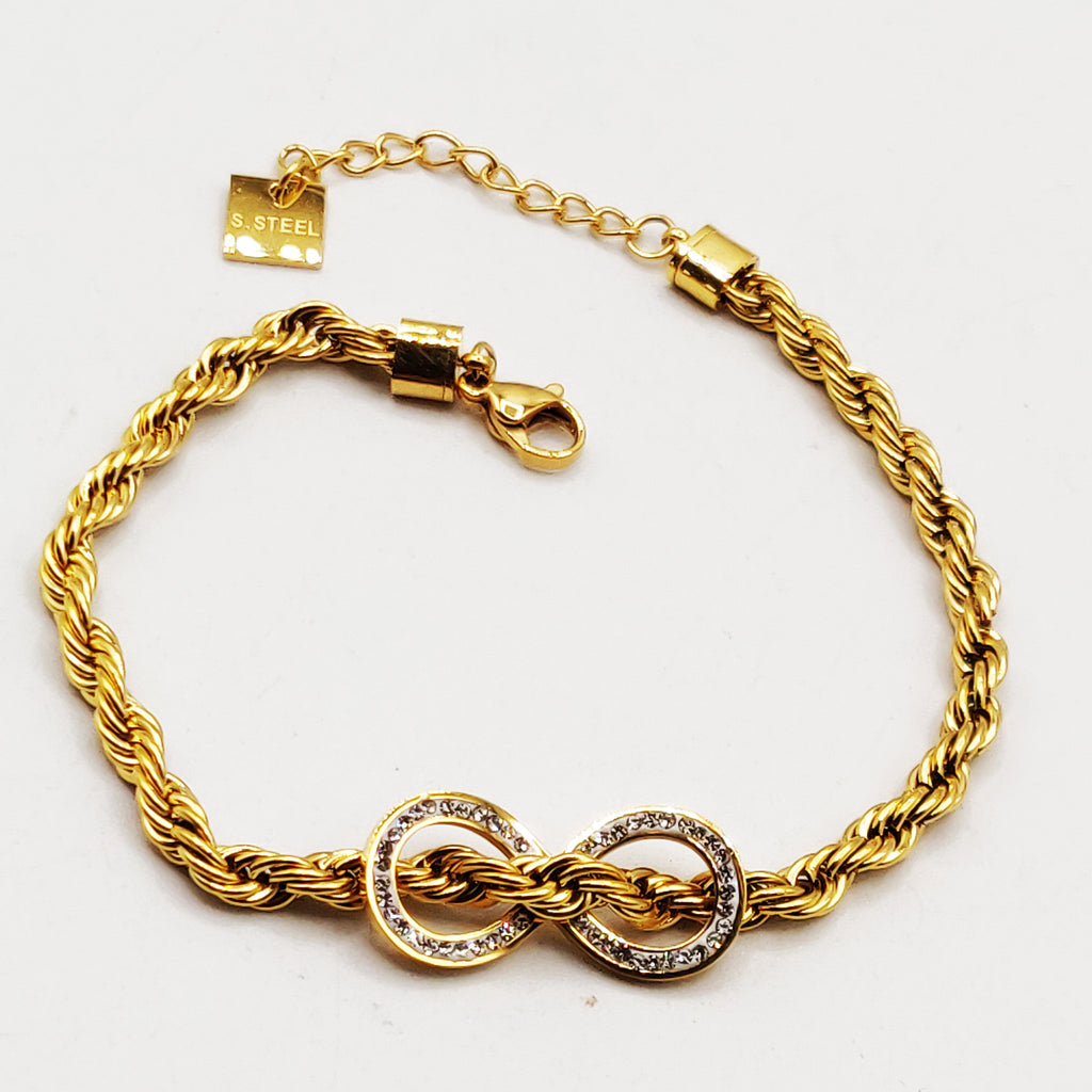 Bracelet Torsade Multi Lignes Infinity Luxe
