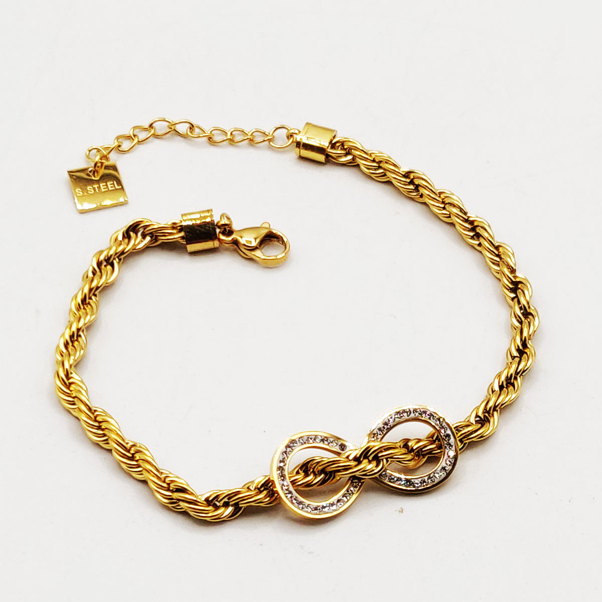 Bracelet Torsade Multi Lignes Infinity Luxe