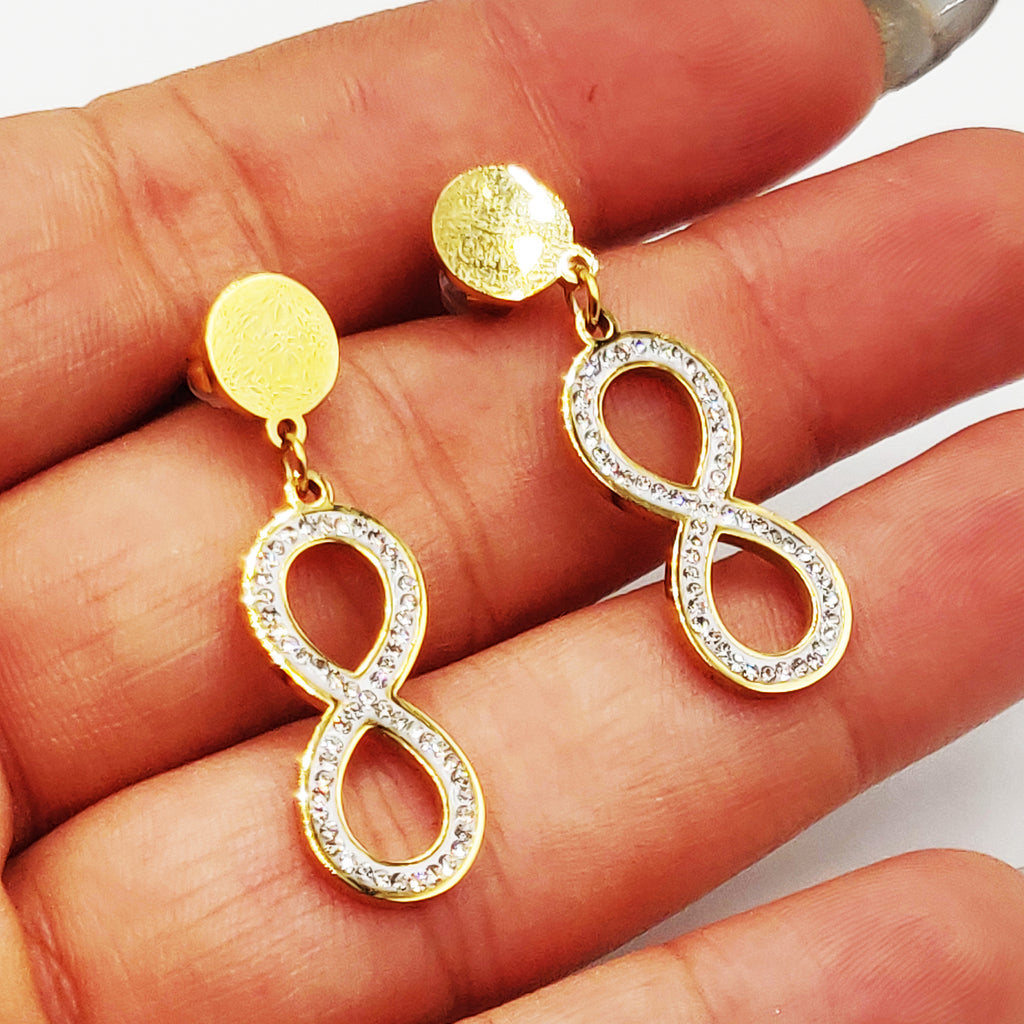 Boucles d'oreilles Torsade Multi Lignes Infinity Luxe