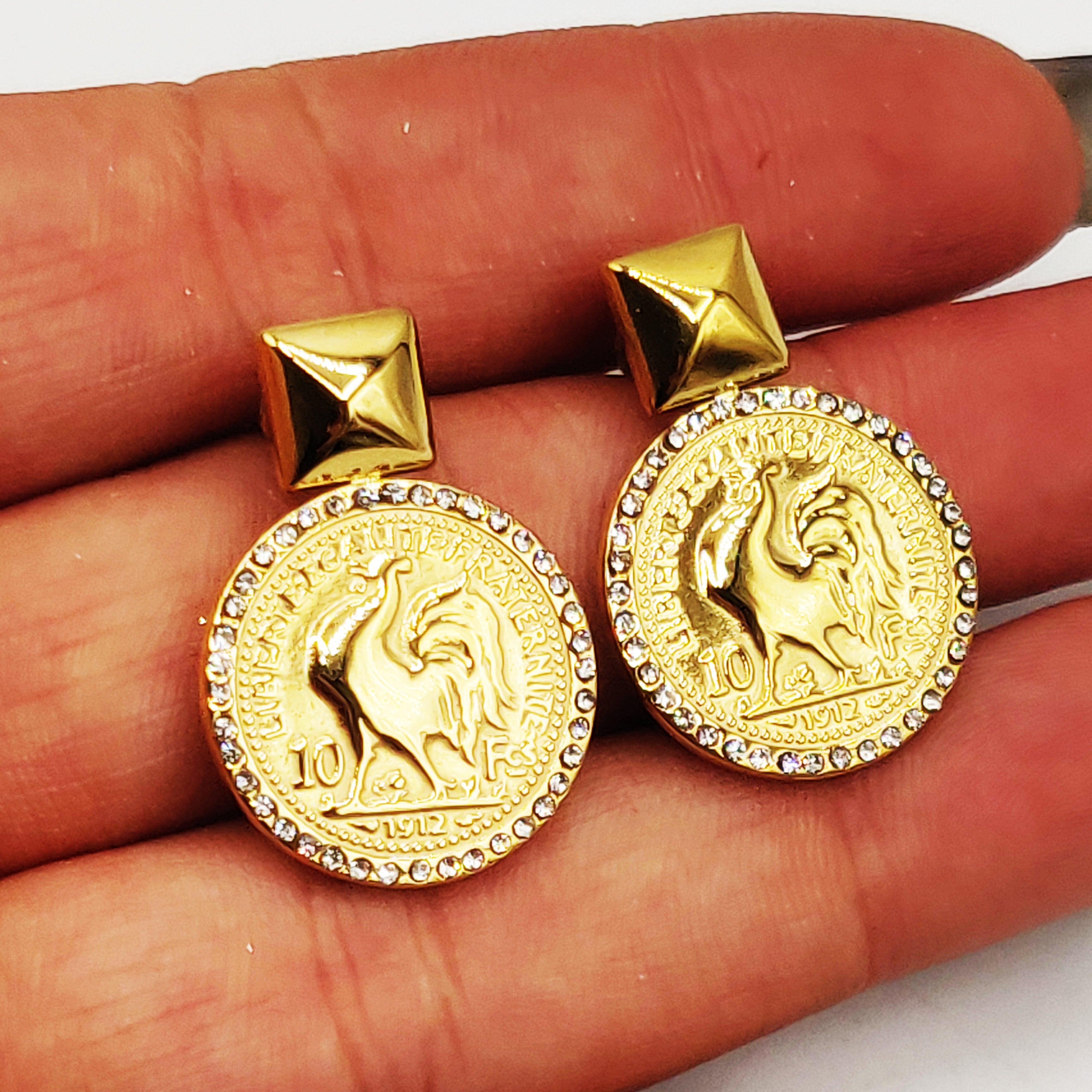 Boucles d'oreilles Maillons Louise Coq Luxe