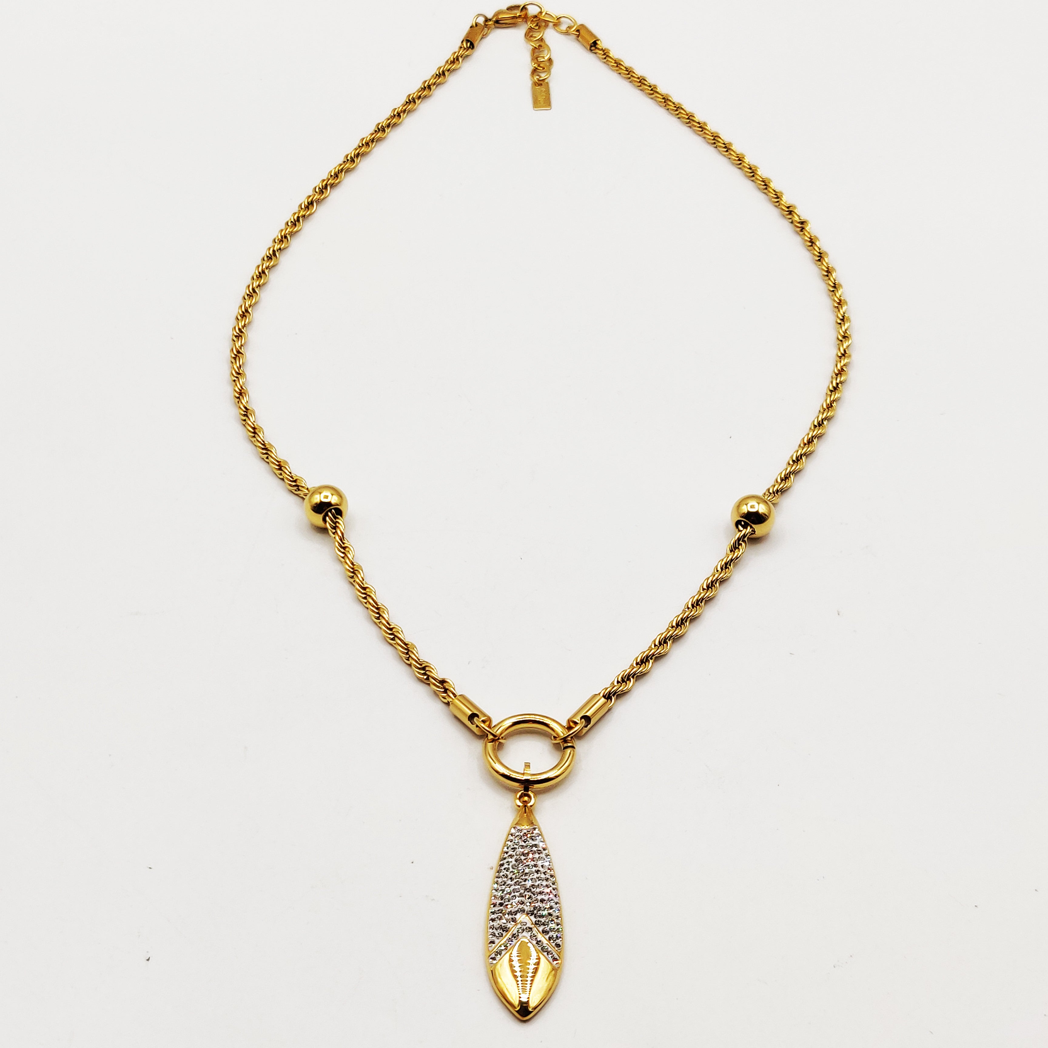 Collier Torsade Multi Lignes Pendentif Sublime Luxe