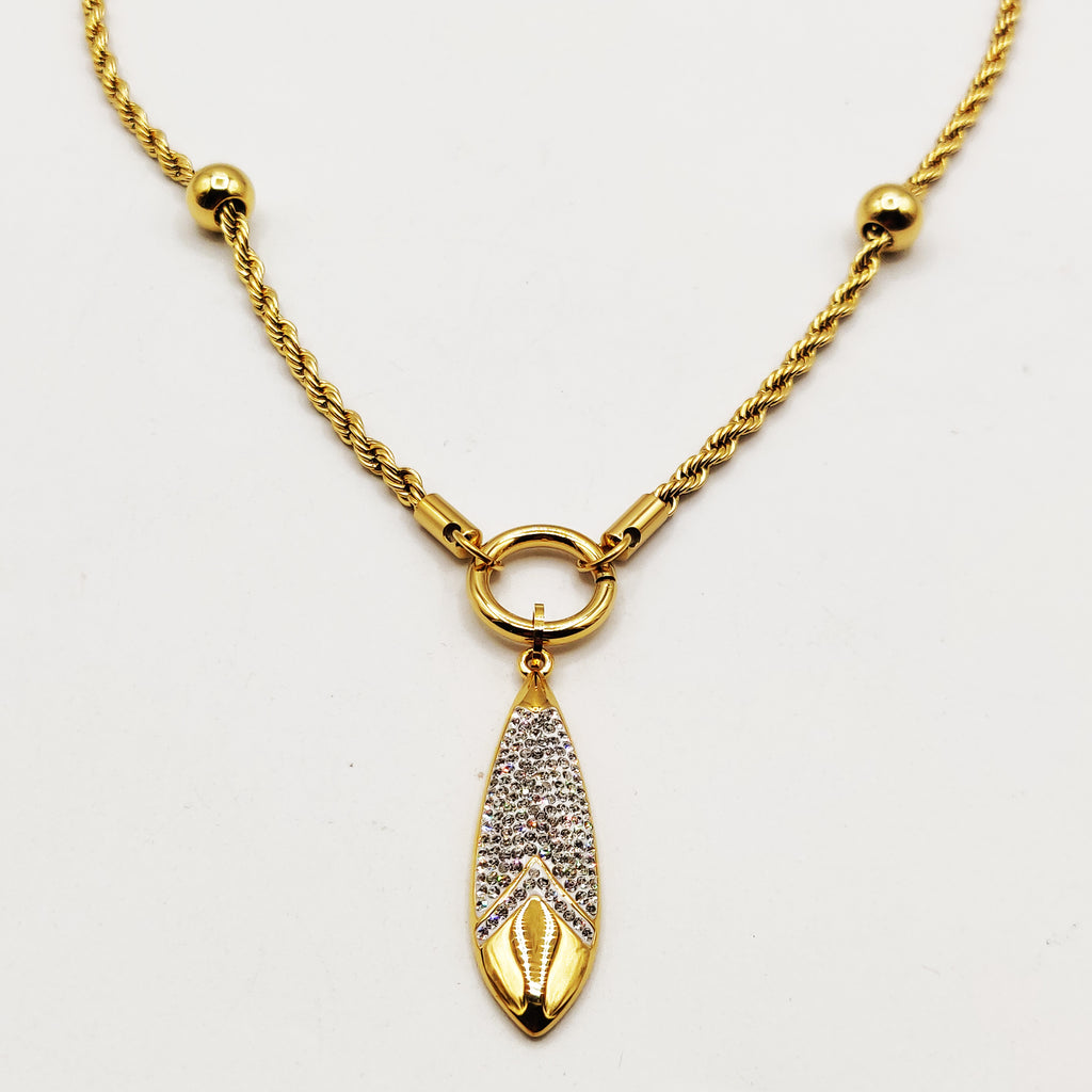 Collier Torsade Multi Lignes Pendentif Sublime Luxe