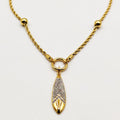 Collier Torsade Multi Lignes Pendentif Sublime Luxe
