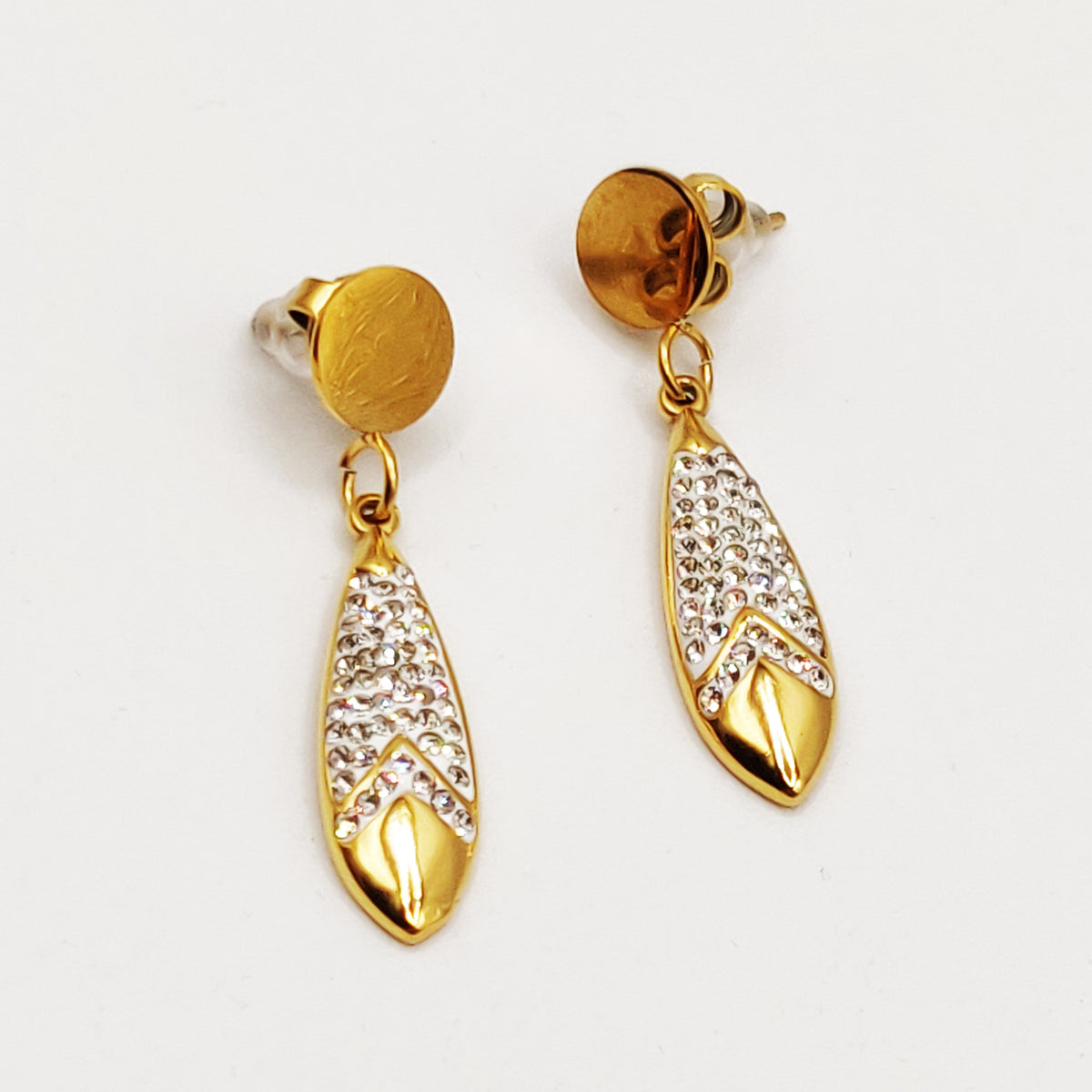 Boucles d'oreilles Torsade Multi Lignes Pendentif Sublime Luxe