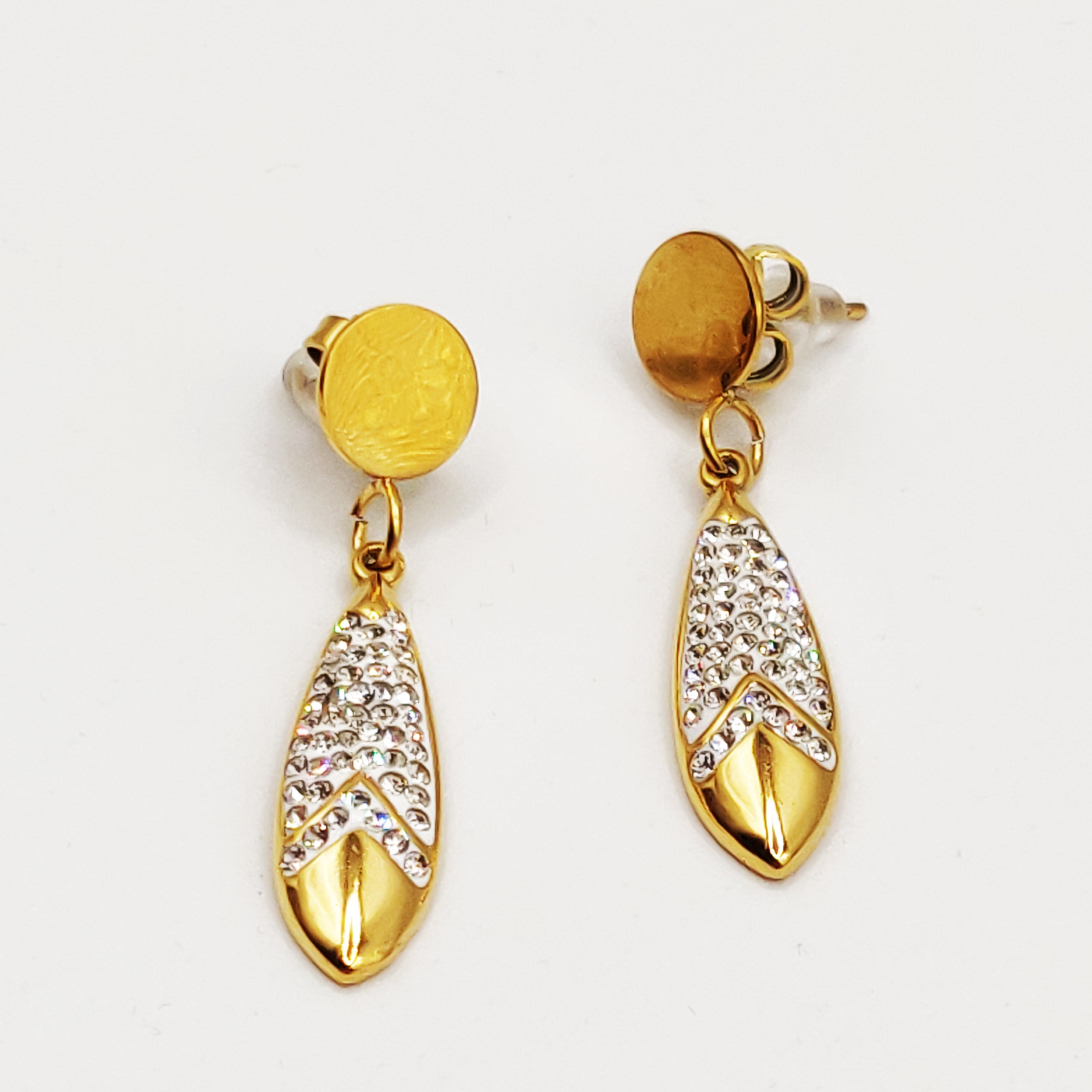 Boucles d'oreilles Torsade Multi Lignes Pendentif Sublime Luxe