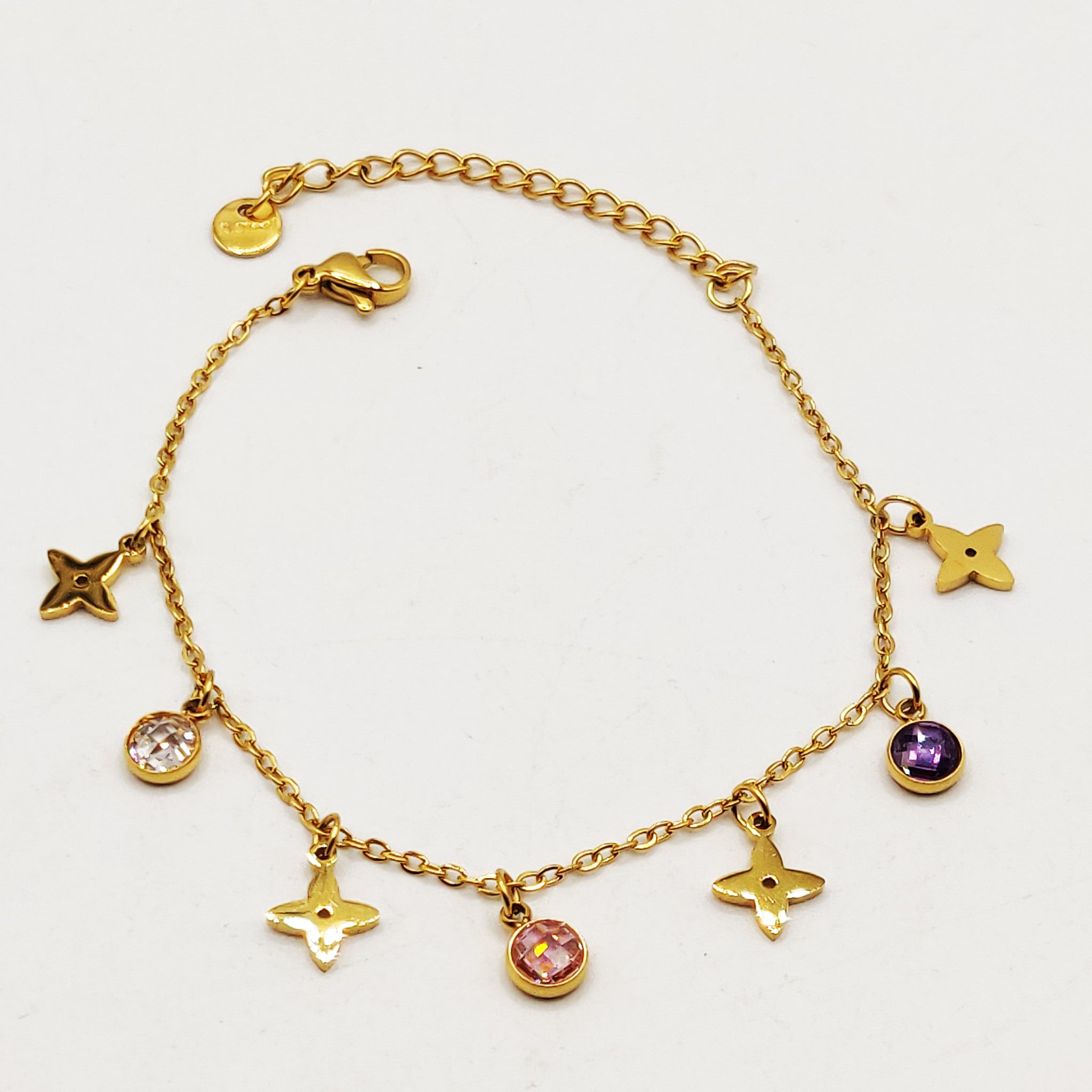 Bracelet Étoiles Luxe et Cristaux Colorés