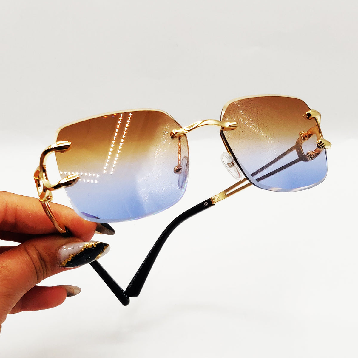 Lunettes de Soleil CV2981 Bleues et Marrons