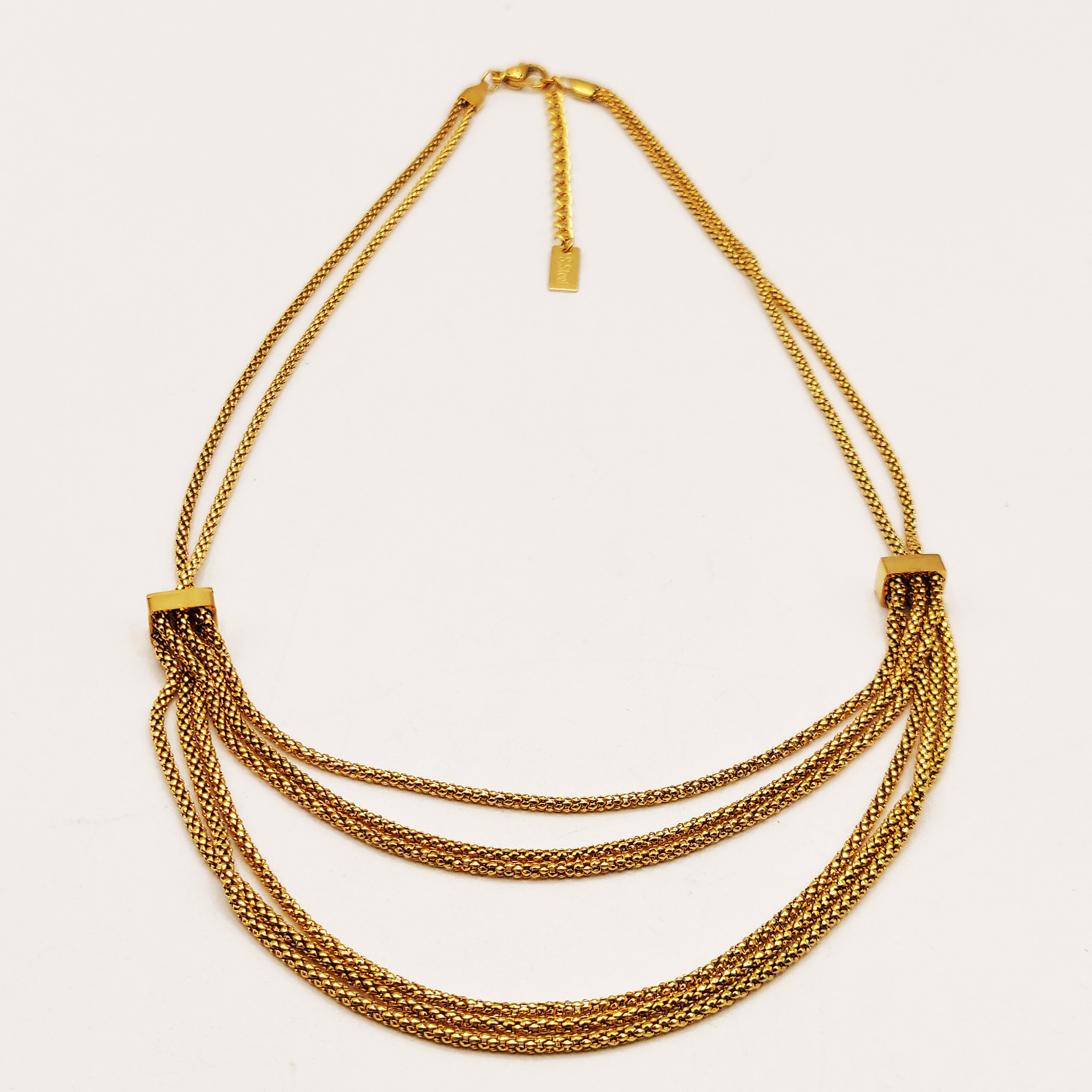 Collier Multi Chaînes Arrondies Luxe