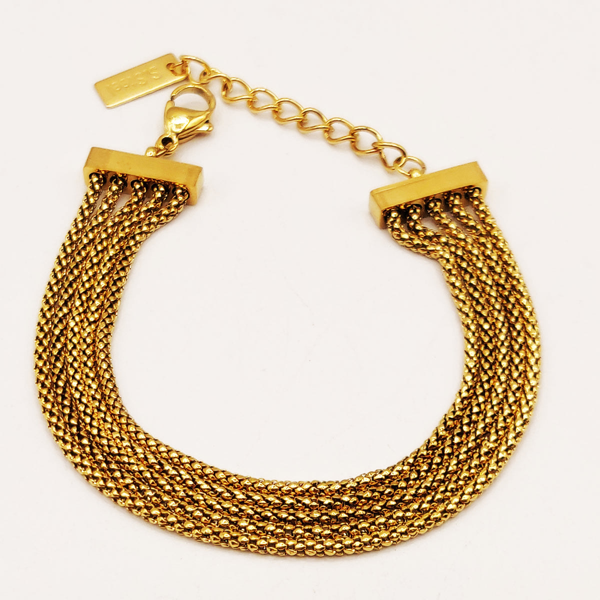 Bracelet Multi Chaînes Arrondies Luxe