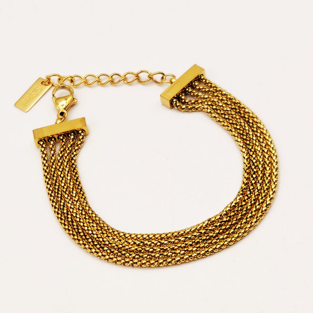 Bracelet Multi Chaînes Arrondies Luxe