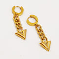 Boucles d'oreilles Double Tresse V Bombé