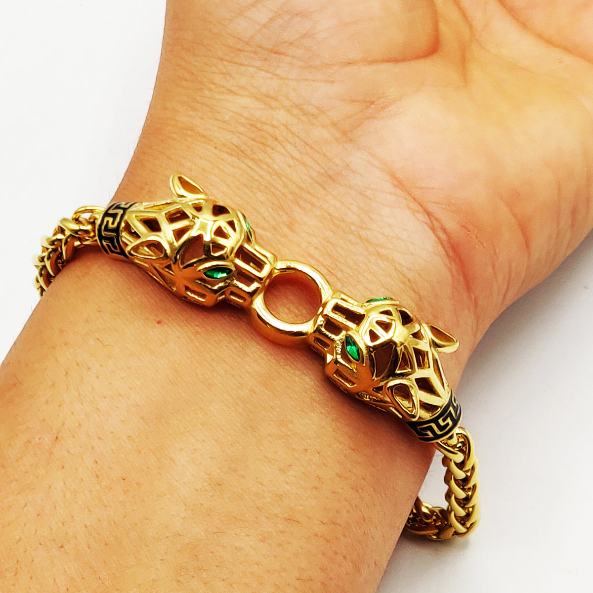 Bracelet Torsade Jaguar Anneau Luxe