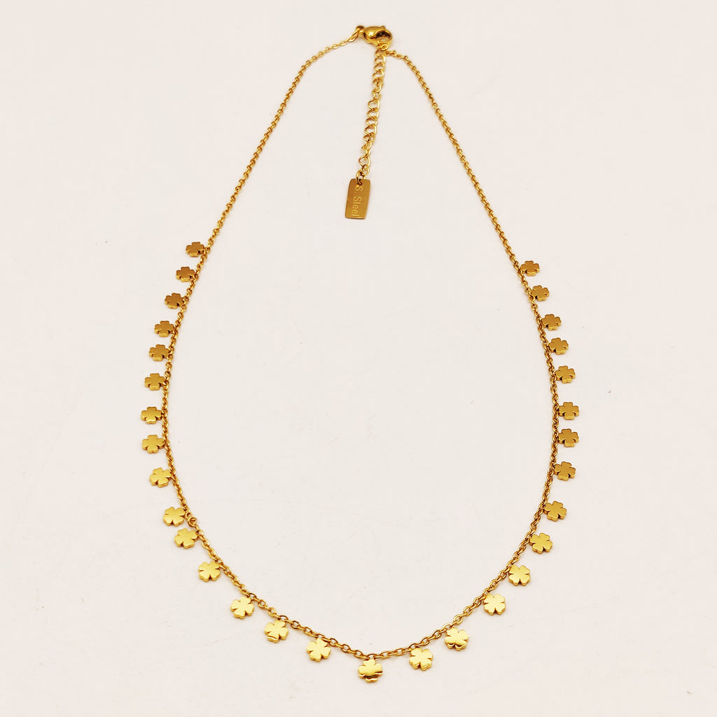 Collier Multi Trèfles à 4 Coeurs