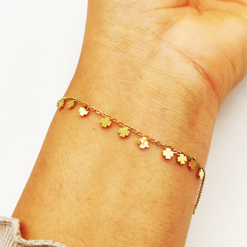 Bracelet Multi Trèfles à 4 Coeurs