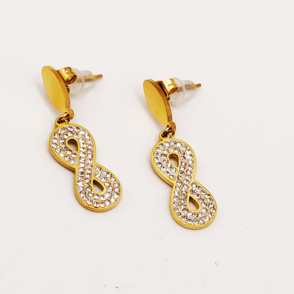 Boucles d'oreilles Torsade Multi Lignes Infinity Luxe