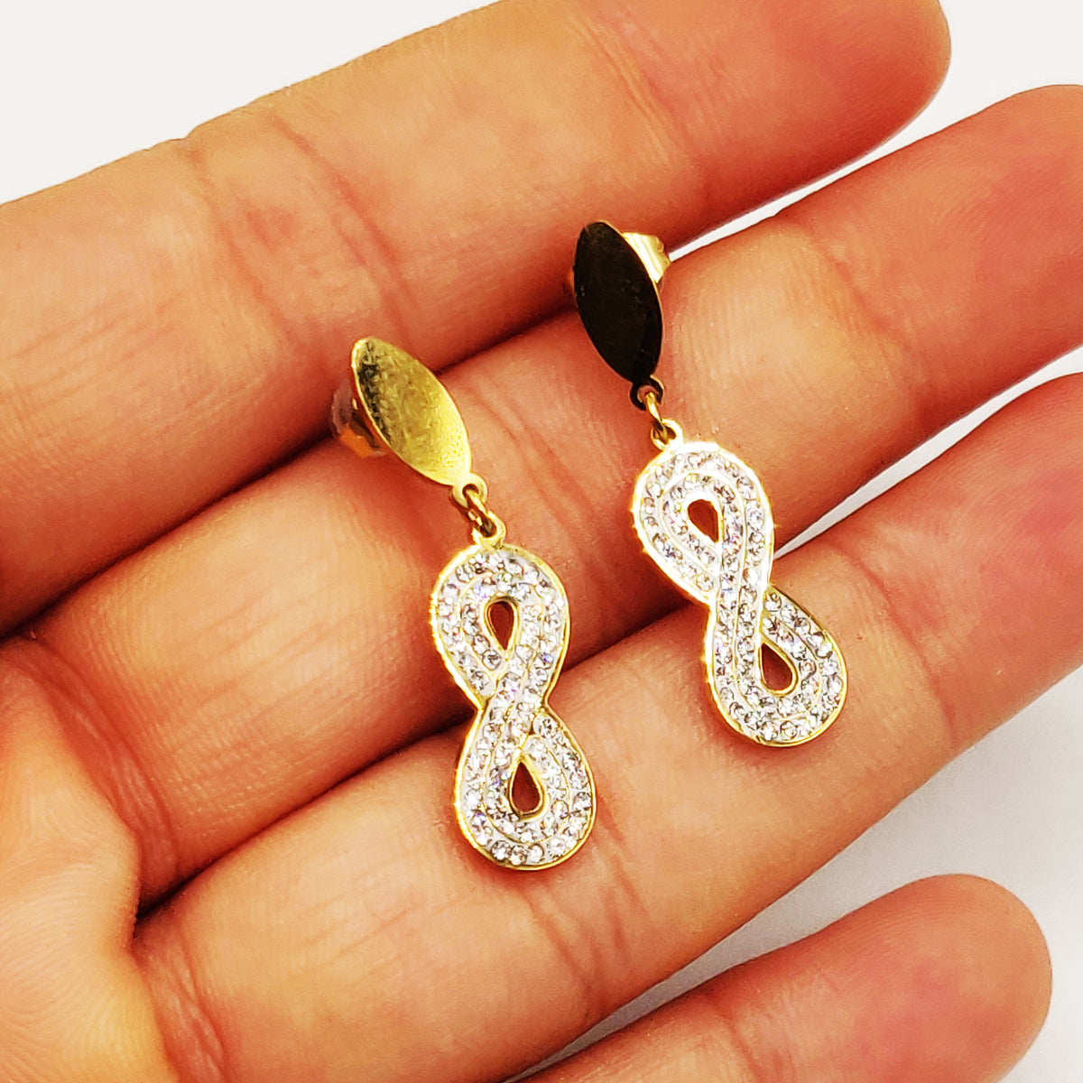 Boucles d'oreilles Torsade Multi Lignes Infinity Luxe