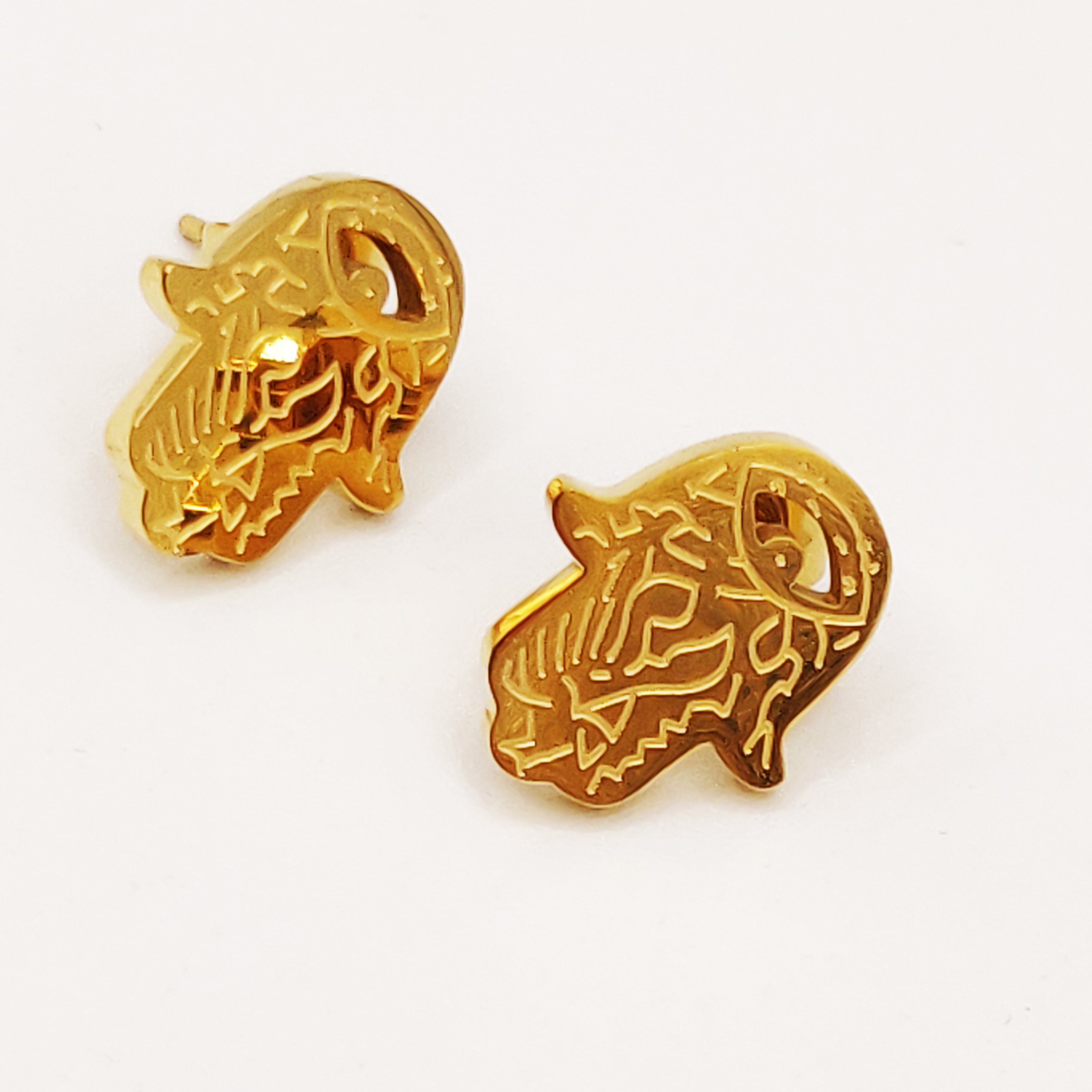 Boucles d'oreilles Chaîne Multi Mains de Fatma et Cristaux