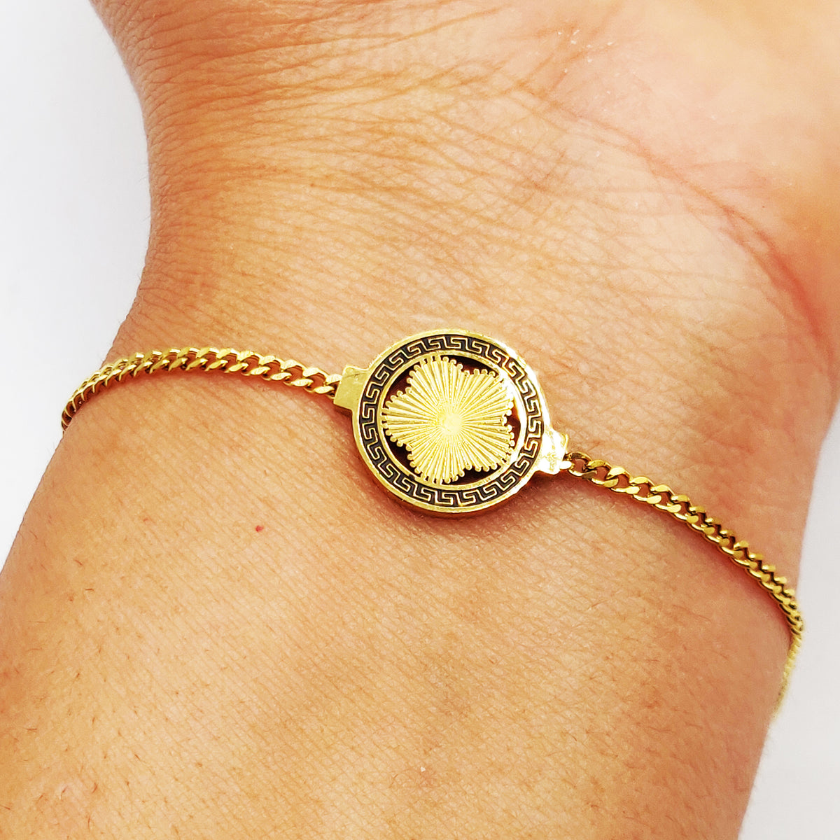 Bracelet Tresse Marguerite Cercle V Luxe