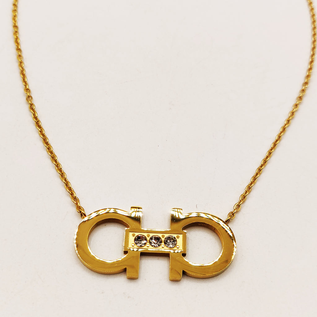 Collier Double Oméga Luxe