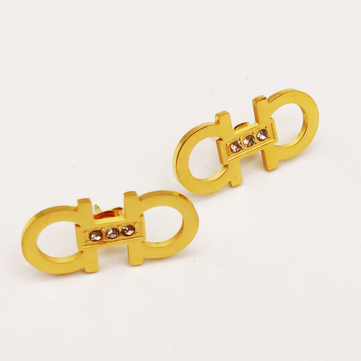 Boucles d'oreilles Double Oméga Luxe