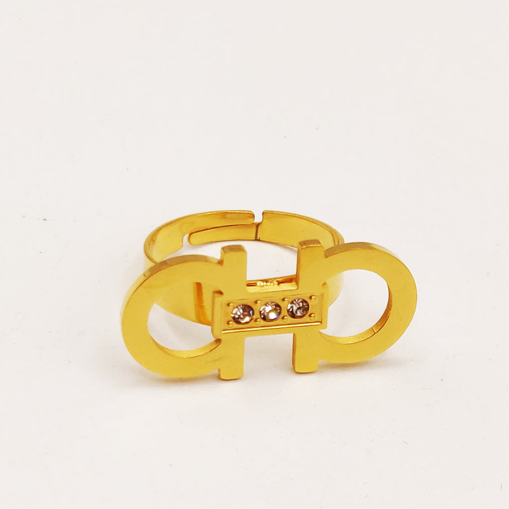 Bague Double Oméga Luxe