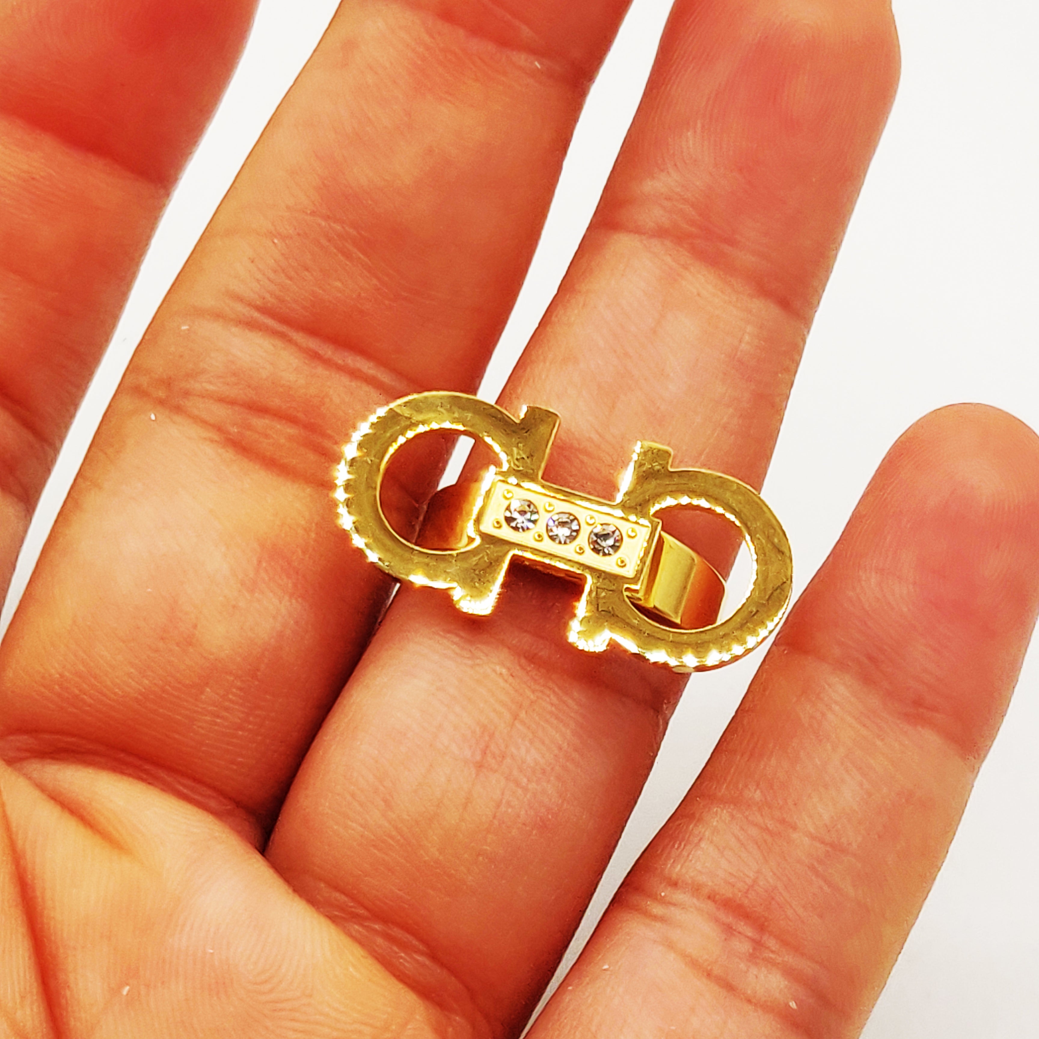 Bague Double Oméga Luxe