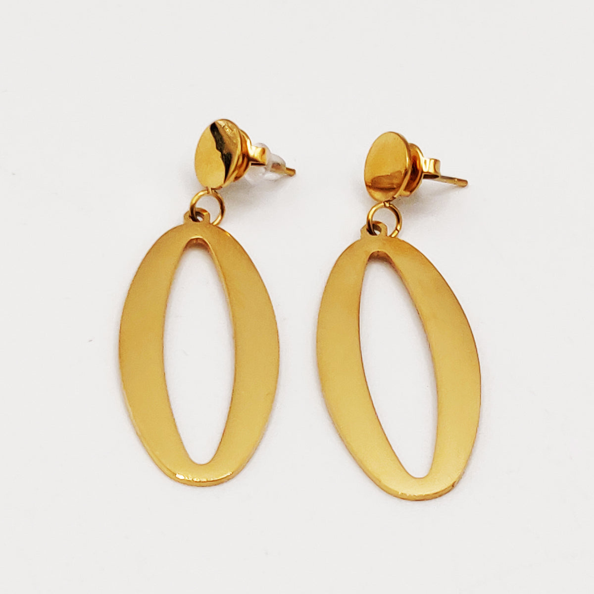 Boucles d'oreilles Chaîne Ovale