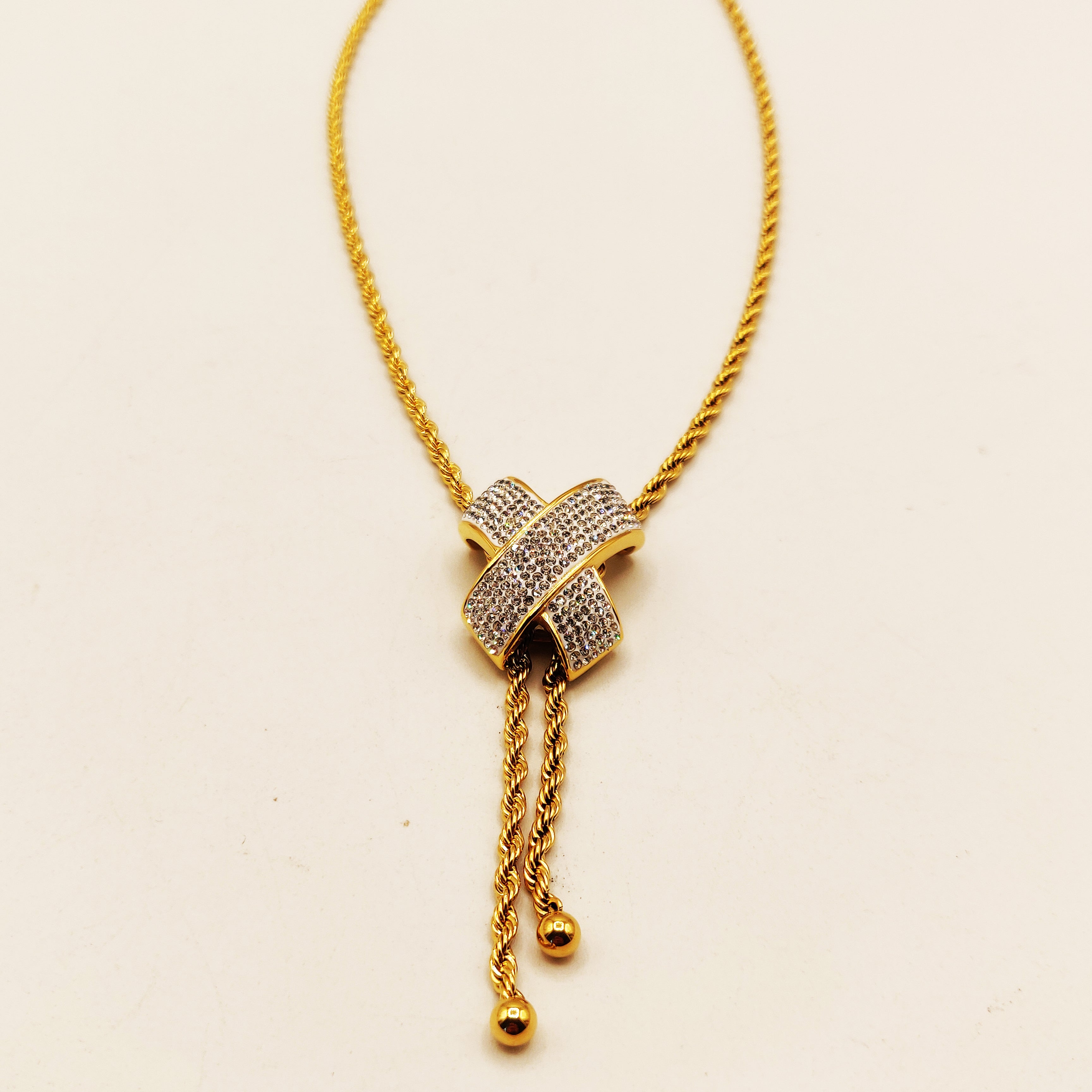 Collier Torsade Multi Lignes X Cristaux Luxe