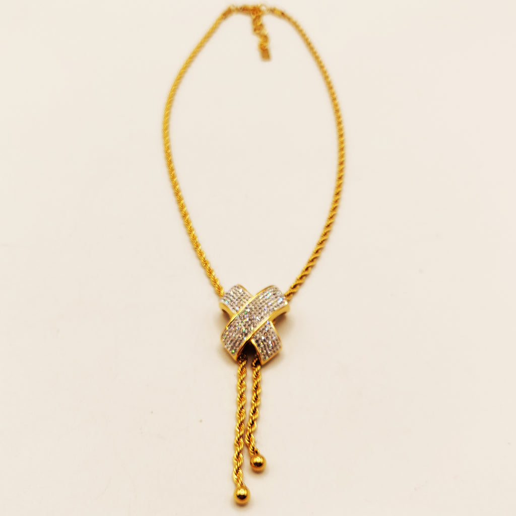 Collier Torsade Multi Lignes X Cristaux Luxe