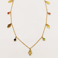 Collier Mains de Fatma et Cristaux Multicolores Luxe