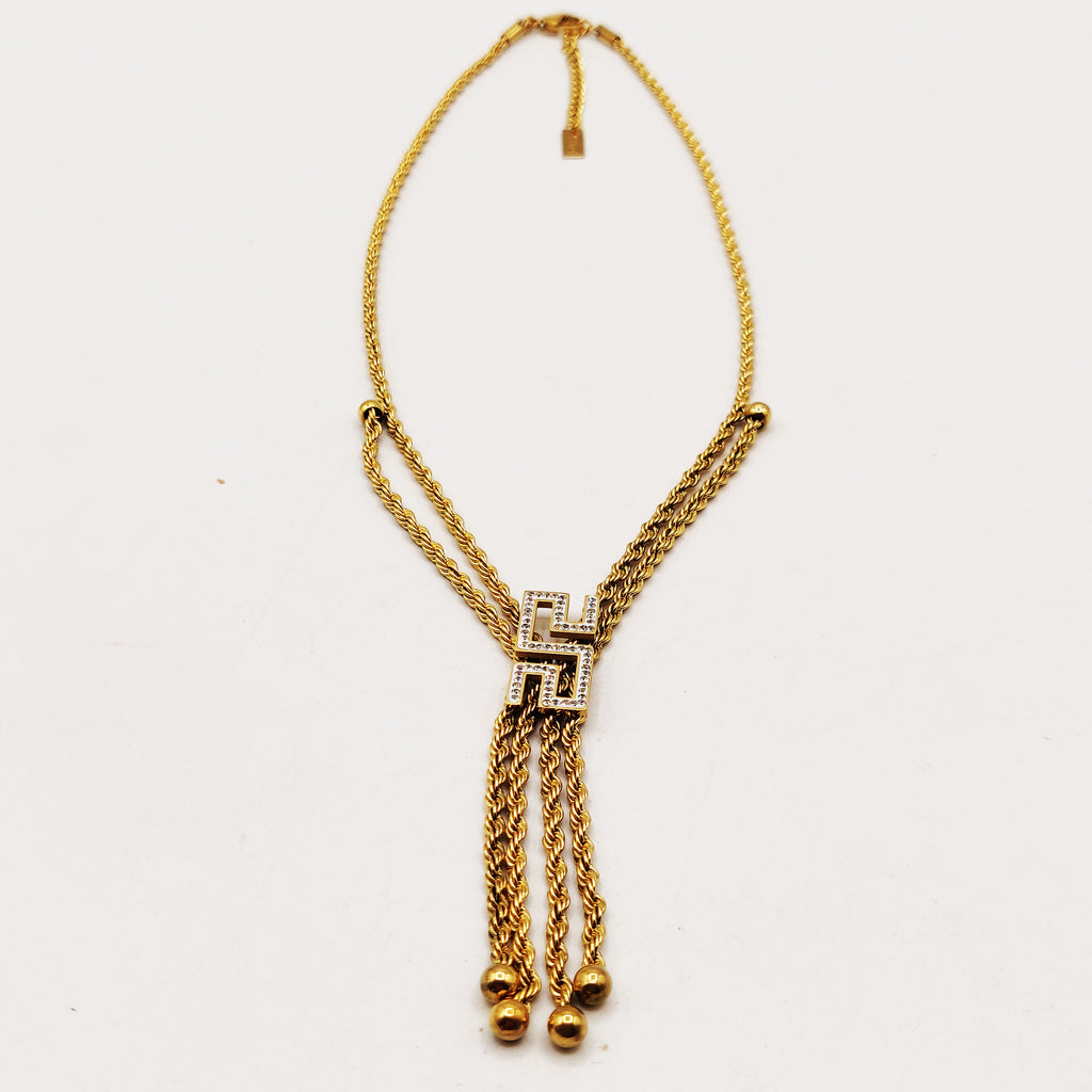 Collier Torsade Multi Lignes V Luxe Cristaux