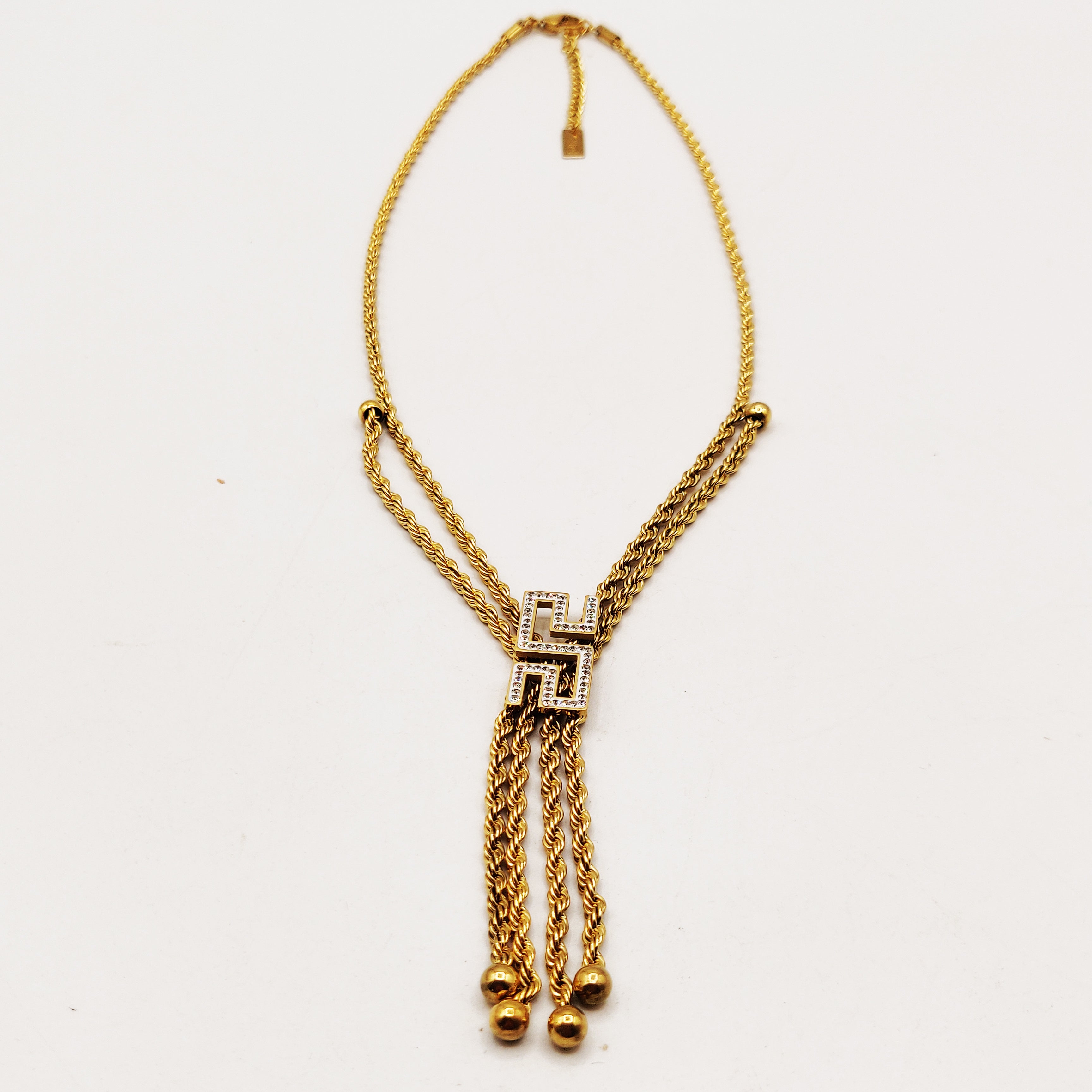 Collier Torsade Multi Lignes V Luxe Cristaux