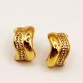 Boucles d'oreilles Vagues Cristaux Luxe