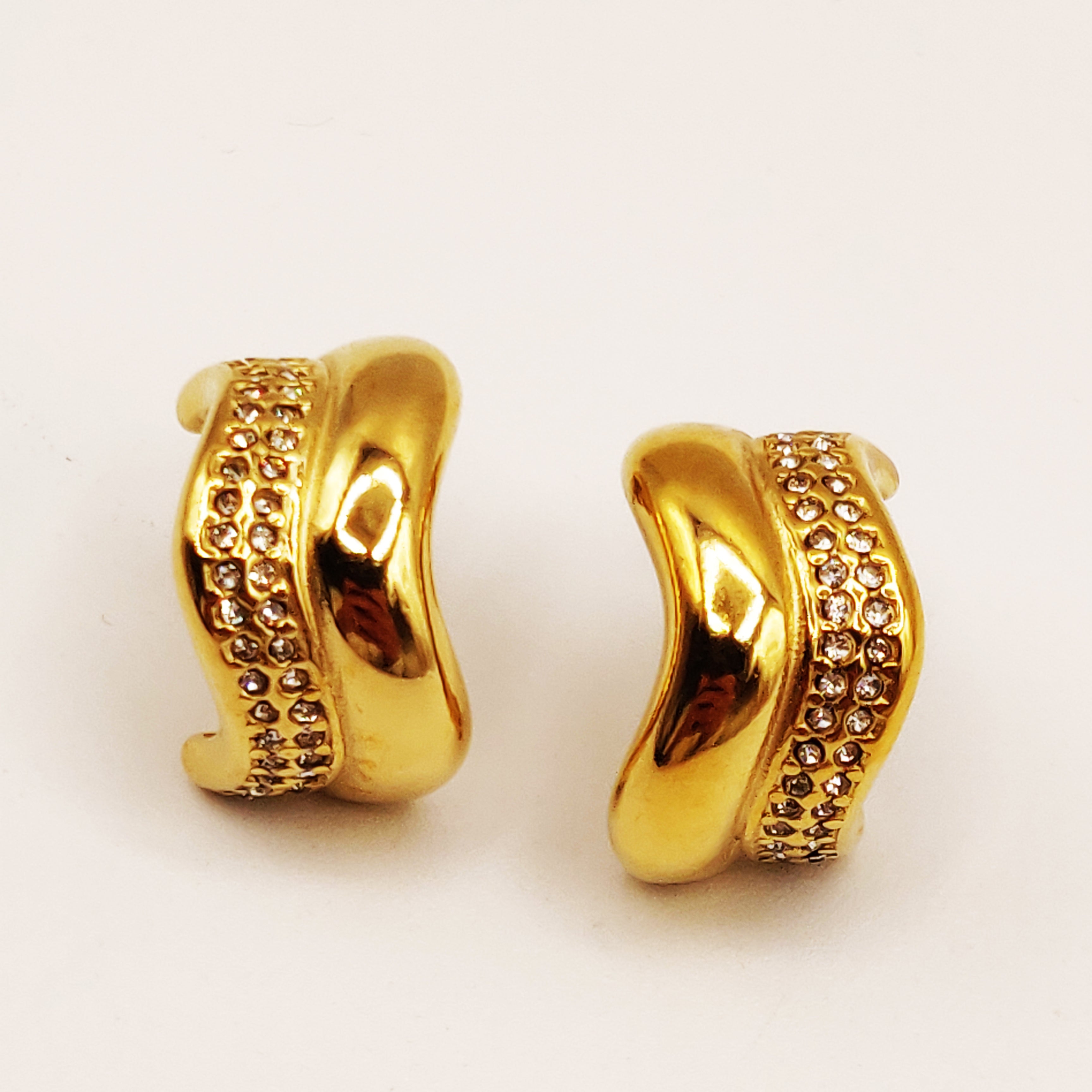 Boucles d'oreilles Vagues Cristaux Luxe