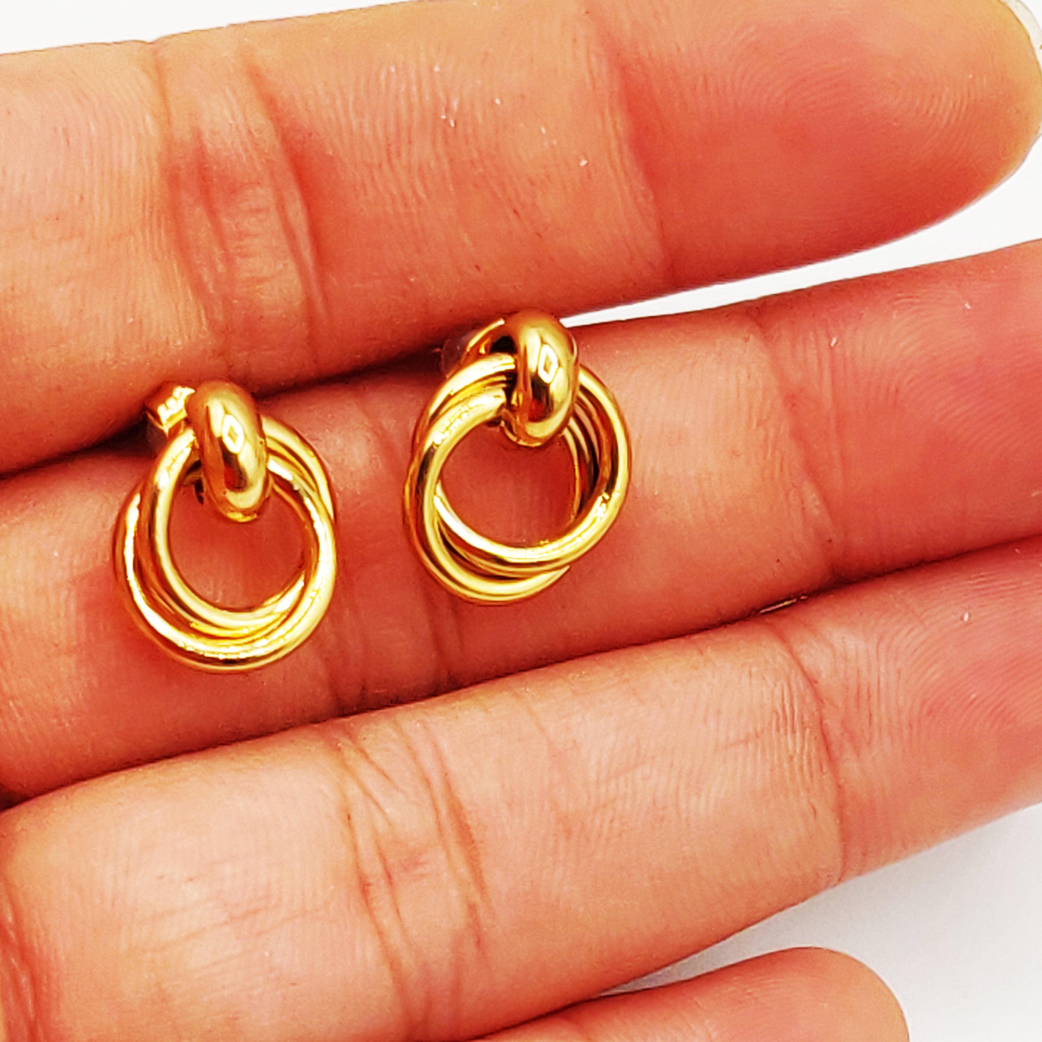 Boucles d'oreilles Double Anneaux