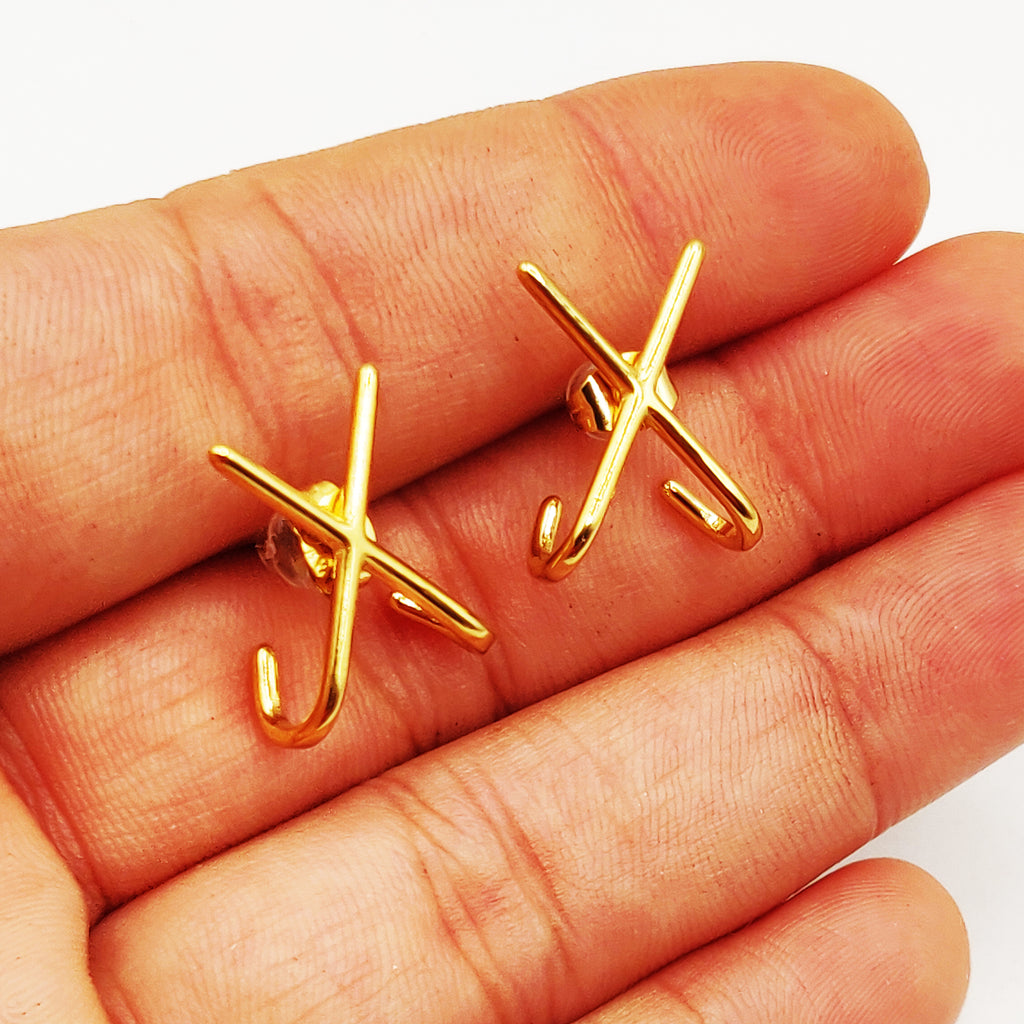 Boucles d'oreilles X