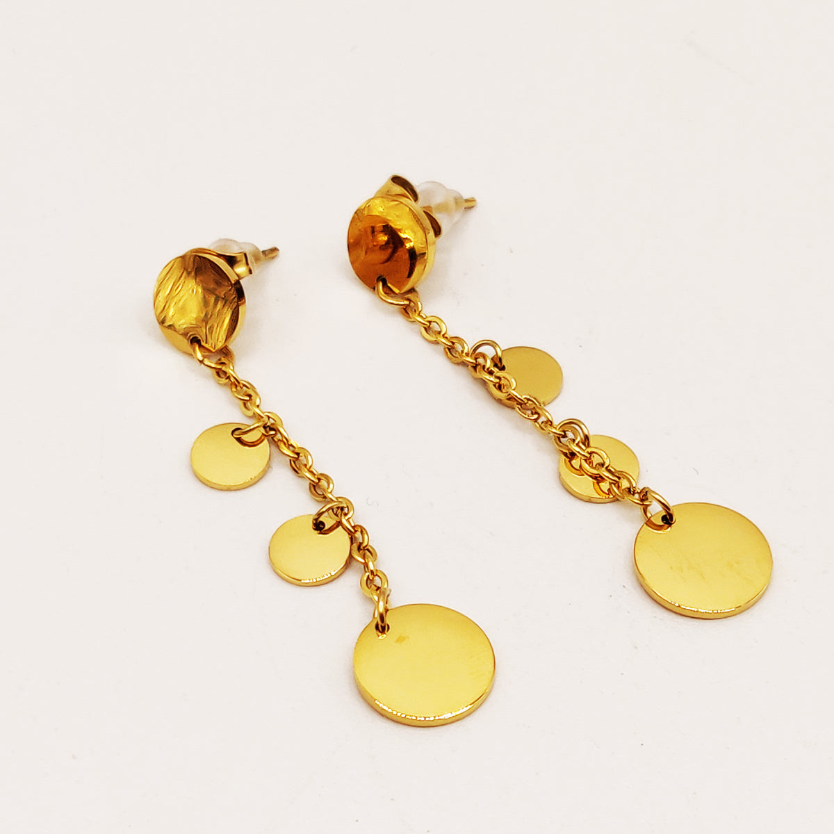 Boucles d'oreilles Petits et Grands Cercles Dorés
