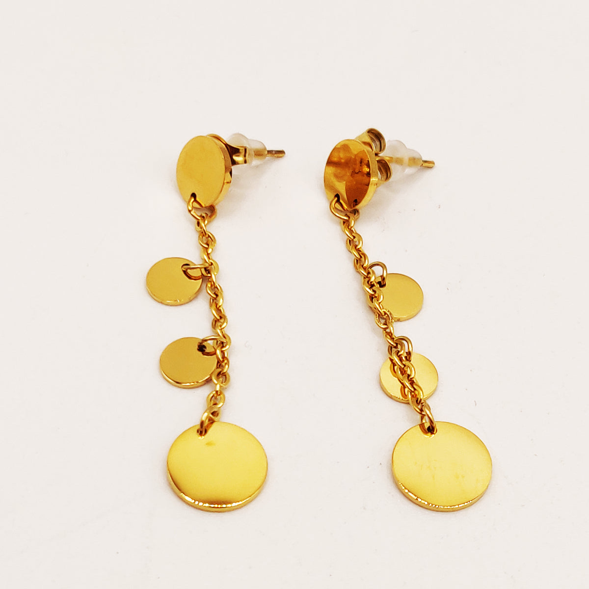 Boucles d'oreilles Petits et Grands Cercles Dorés