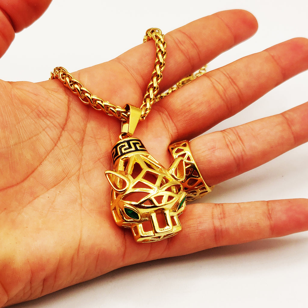 Collier Torsade Jaguar V Luxe