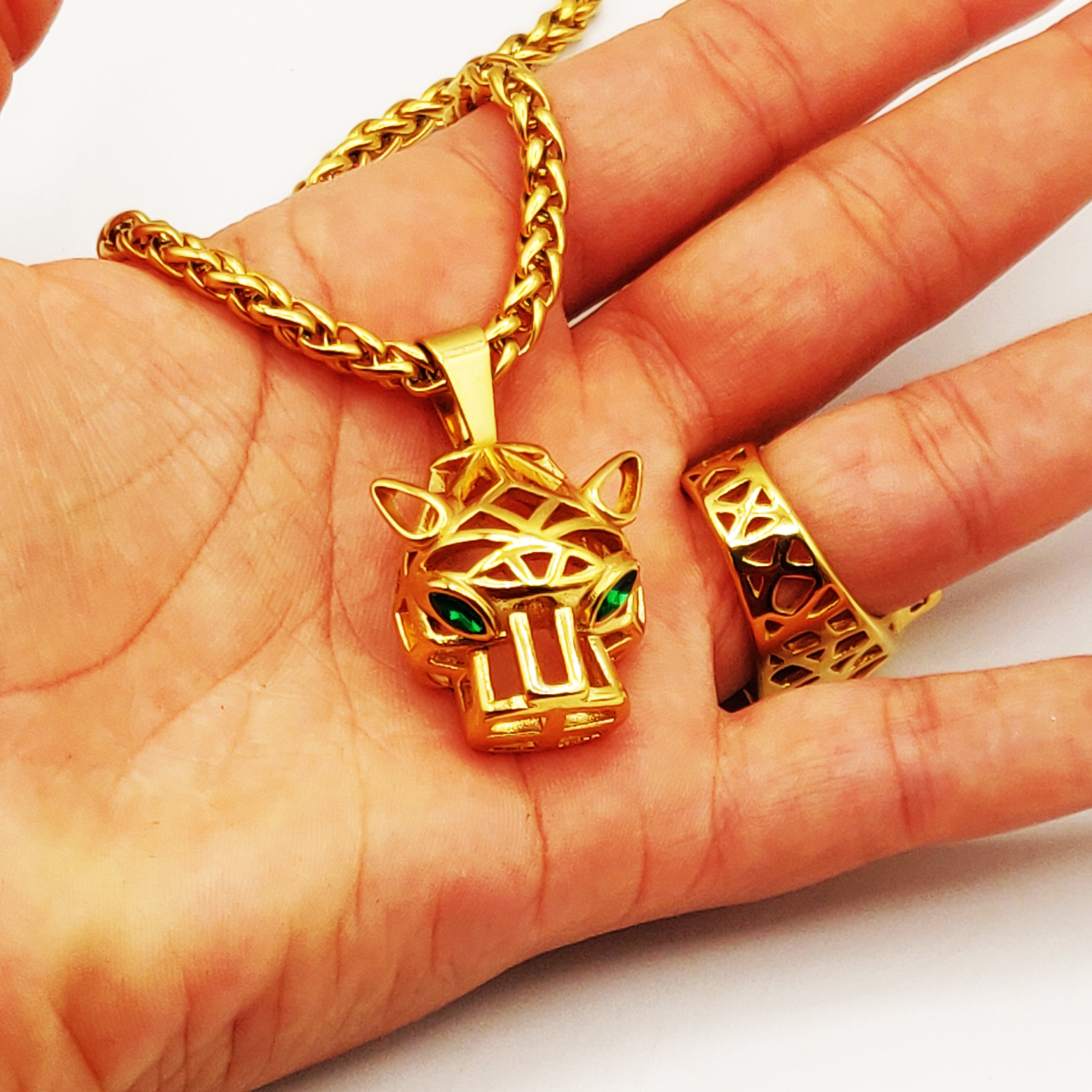 Collier Torsade Jaguar Luxe