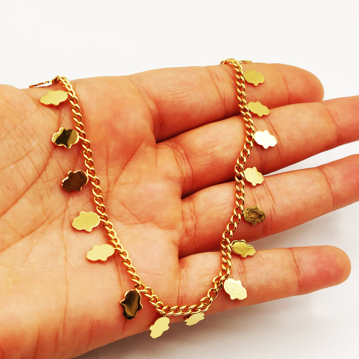Collier Tresse Multi Mains de Fatma Dorées